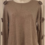 Maglione con fiori su braccia art.8656