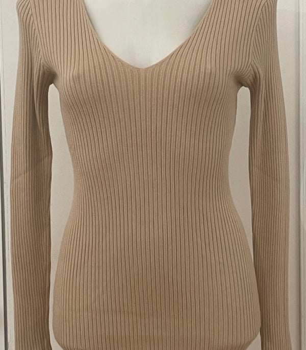 Vestito a righe con doppio scollo a V art.8176