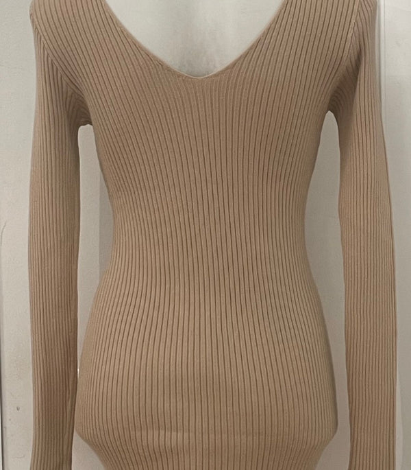 Vestito a righe con doppio scollo a V art.8176