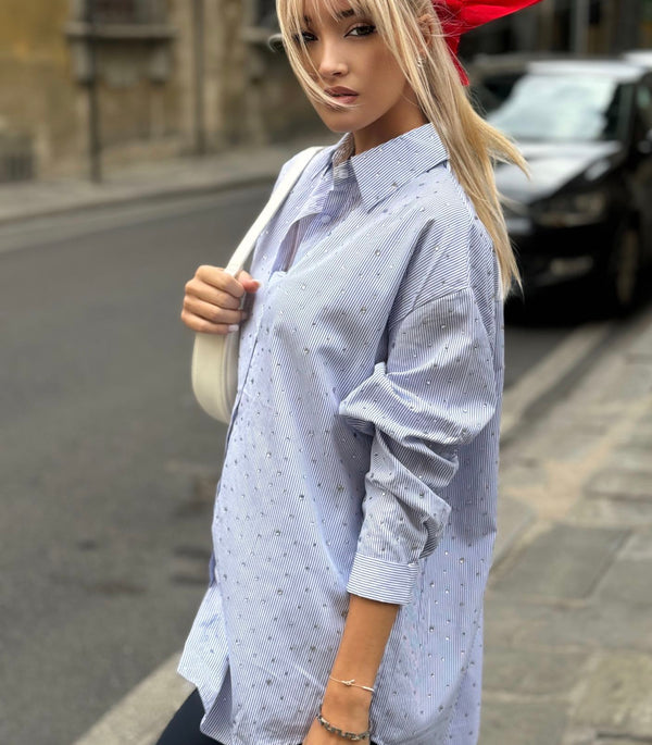 Camicia con perline art. 8650