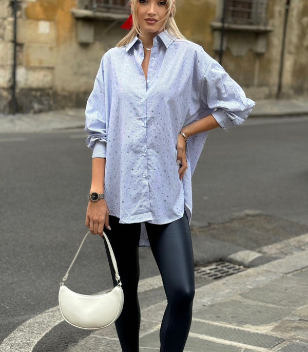 Camicia con perline art. 8650