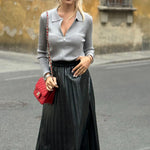 Maglione a righe con cerniera lampo art.8551