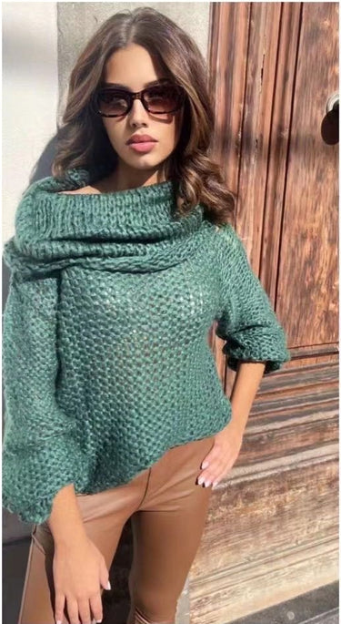 Pullover con spalle scoperte art.5607
